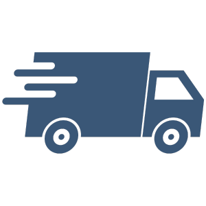 Delivery Van Icon Blue